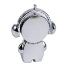 Figura de palo con memoria USB y auriculares 2