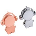 Figura de palo con memoria USB y auriculares 3