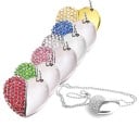 Memoria USB en forma de corazón con pedrería 5