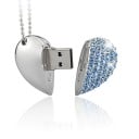 Memoria USB en forma de corazón con pedrería 8