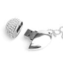Memoria USB en forma de corazón con pedrería 9