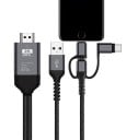 USB kábel HDMI na Lightning / USB-C / Micro USB 3
