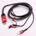 USB kábel HDMI na Lightning / USB-C / Micro USB 4