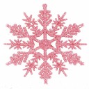 Julsnöflinga prydnad 12 st 8