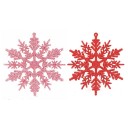 Julsnöflinga prydnad 12 st 9