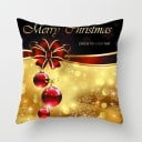 Housse de coussin en lin de Noël 9