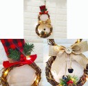 Christmas Wicker LED Snowman 4