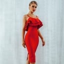Vestido de noche con volantes 5