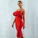 Vestido de noche con volantes 6