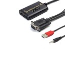 VGA till HDMI anslutningskabel med ljudkontakt 3