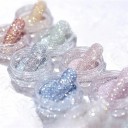 8 buc. Praf de diamant cristalin pentru unghii Praf strălucitor în culori delicate pentru manichiură și nail art 3
