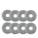 8 Grey Mopping Discs for Robotic Vacuum Cleaner Replacement Microfibre Mop Discs Replacement Accessories for Effective Cleaning 1