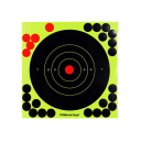 8-Inch Self-Adhesive Shooting Targets 203 x 203 mm Reactive Splatter Paper 10 pcs Round Targets with 26 Cover Patches 2