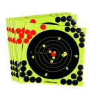 8-inch zelfklevende schietdoelen 203 x 203 mm Reactieve spetterende papier 10 stuks ronde doelen met 26 plakpleisters 3