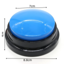 8 pcs Botones de voz para perros 8,8 x 4 cm Juego de botones grabadores para entrenamiento y comunicación con animales Funciona con 2× AAA 3