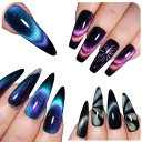 8 pcs ensemble de vernis gel magnétiques 9D œil de chat 7 ml UV LED avec bâtonnet magnétique collection durable pour le design des ongles 4