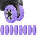 8 pcs Protecteurs en silicone pour roulettes de valise 5 x 1,2 cm Housses anti-bruit pour roulettes de valises de voyage Protection des roues 6