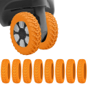 8 pcs Silicone Wheel Protectors for Luggage 5 x 1.2 cm Noise-Reducing Sleeves for Travel Suitcase Wheels Protection Against Noise and Wear 7