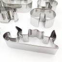 8 Piece Christmas 3D Cookie Cutters 6