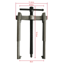 8" Steel Two-Jaw Bearing Puller Universal Tool for Dismantling Bearings, Gears and Pulleys from Shafts 2