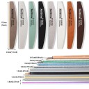 8 stk neglefile 17,8 x 2,8 cm Akrylfiler Forskellige grovheder Professionel manicure pedicure Salon og hjemmebrug 3