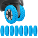 8 Stück Silikon-Rollenbeschützer für Koffer 5 x 1,2 cm Geräuschdämpfende Hüllen für Kofferrollen Schutz der Räder vor Lärm und Abnutzung 2