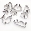 8 stuks kerst 3D koekjesvormpjes 5