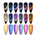 8 sztuk zestaw magnetycznych lakierów żelowych 9D kocie oko 7 ml UV LED z magnetyczną pałeczką długotrwała kolekcja do stylizacji paznokci 2