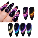 8 sztuk zestaw magnetycznych lakierów żelowych 9D kocie oko 7 ml UV LED z magnetyczną pałeczką długotrwała kolekcja do stylizacji paznokci 8