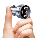 80 W-os gyors autós töltő USB C szivargyújtó csatlakozóval és 2x USB A PD3.0 QC3.0 többportos autós töltő adapterrel 3