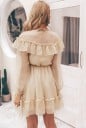 Rochie cu volane cu mâneci lungi 5