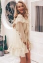 Rochie cu volane cu mâneci lungi 6