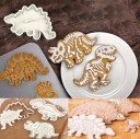 Dinosaurieformade kakskärare - 3 st. 3