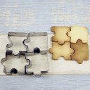 Vykrajovače v tvare puzzle - 4 ks 6