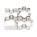 Vykrajovače v tvare puzzle - 4 ks 7