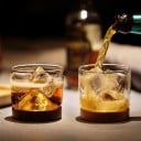 Whiskyglas med träställ 4