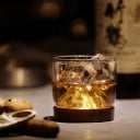 Whiskyglas med träställ 6