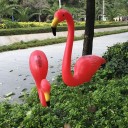 Trädgårdsdekoration - Flamingo-utskärning - 2 st 2