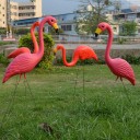 Trädgårdsdekoration - Flamingo-utskärning - 2 st 3