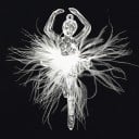 Hængende dekoration ballerina 1