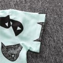 Mädchen-T-Shirt mit Cartoon-Katzen J1904 10