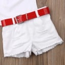 Camiseta niña rosas y short L1116 4
