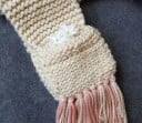Wintermütze für Mädchen mit Schal im Einhorn-Stil J1291 4