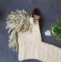 Wintermütze für Mädchen mit Schal im Einhorn-Stil J1291 5