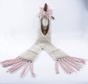 Wintermütze für Mädchen mit Schal im Einhorn-Stil J1291 6