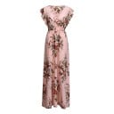Lång blommig klänning - plus size 5