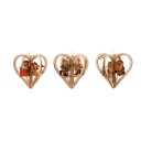 Décorations de Noël en bois 3 pcs 10