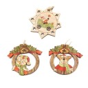 Décorations de Noël en bois 3 pcs 11