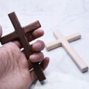 Dřevěný kříž 2 ks 4
