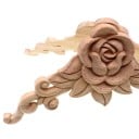 Dřevěný ornament s růží 5